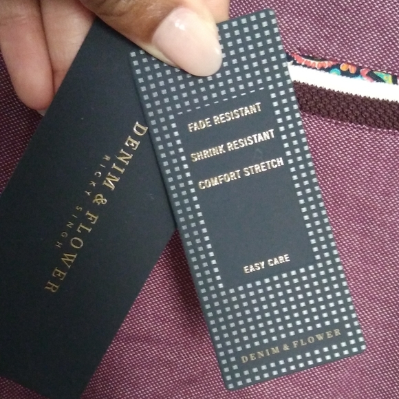 NWT DENIM & FLOWERS BURGUNDY POLO SZ XL - Picture 7 of 7